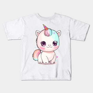 Cute baby unicorn Kids T-Shirt